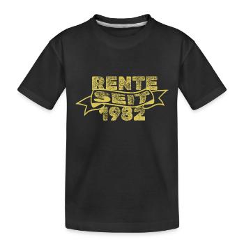 1982 1982 - Kinder Premium Bio T-Shirt - Schwarz - Vorne