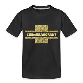 Beruf Chemielaborant - Kinder Premium Bio T-Shirt - Schwarz - Vorne