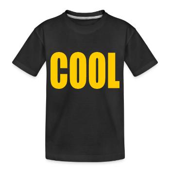 Cool - Kids' Premium Organic T-Shirt - black - Front