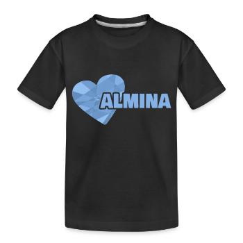 Almina - T-shirt bio Premium Enfant - noir - Devant