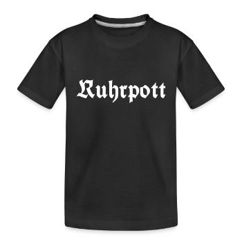 Ruhrpott - Pott - Bergbau - Kumpel - Ruhr - Shirt - Kinder Premium Bio T-Shirt - Schwarz - Vorne