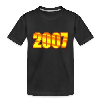 2007 - Kids' Premium Organic T-Shirt - black - Front