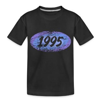 1995 - Kinder Premium Bio T-Shirt - Schwarz - Vorne