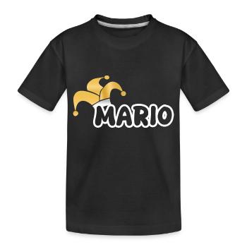 Carnival Mario - Kids' Premium Organic T-Shirt - black - Front