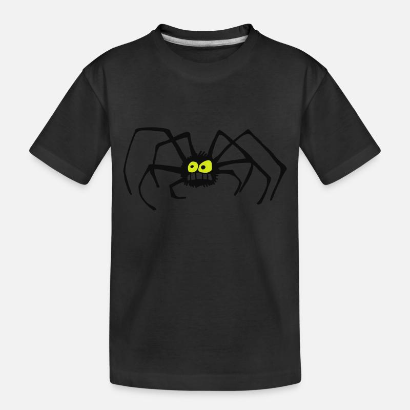 Die Spinne - Kinder Premium Bio T-Shirt - Schwarz