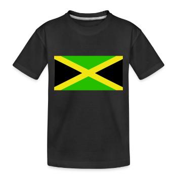 Jamaïque drapeau - T-shirt bio Premium Enfant - noir - Devant