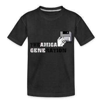 amiga_generation - T-shirt bio Premium Enfant - noir - Devant