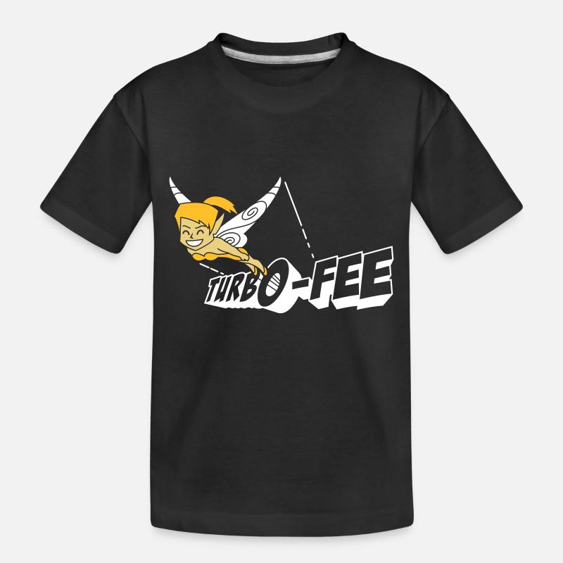Turbo-Fee - Kinder Premium Bio T-Shirt - Schwarz