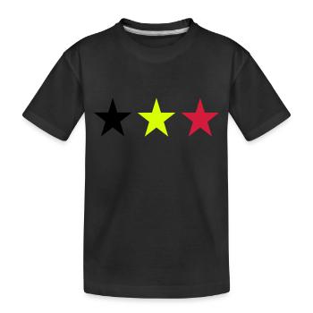 Belgien - Kinder Premium Bio T-Shirt - Schwarz - Vorne