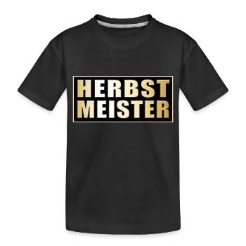 Herbstmeister - Kids' Premium Organic T-Shirt - black - Front