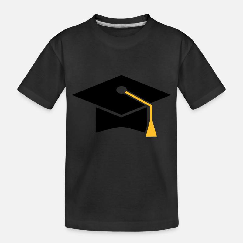 Doktorhut - Kinder Premium Bio T-Shirt - Schwarz