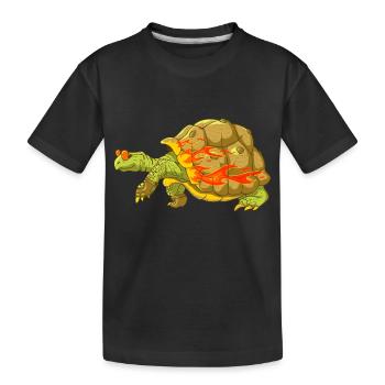 Fend la bise - T-shirt bio Premium Enfant - noir - Devant
