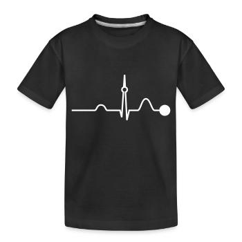 Berlin Heartbeat (Vector) - T-shirt bio Premium Enfant - noir - Devant