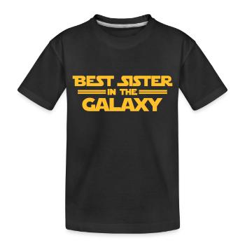 Best Sister in the Galaxy - T-shirt bio Premium Enfant - noir - Devant