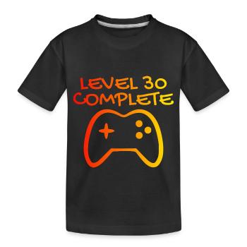 30 anniversaire Niveau 30 Complete - T-shirt bio Premium Enfant - noir - Devant