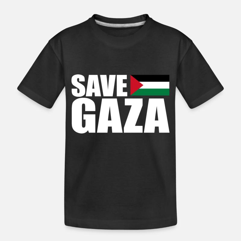 Save gaza - T-shirt bio Premium Enfant - noir