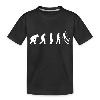 Ski fahren Ski Skifahren Evolution Skifahrer Skier - T-shirt bio Premium Enfant - noir - Devant