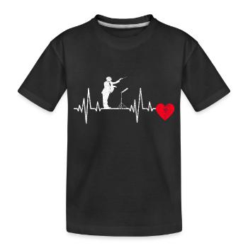 Dirigenten EKG Musik Dirigent Musiker Herzschlag - Kinder Premium Bio T-Shirt - Schwarz - Vorne