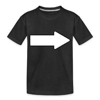 Arrow - Kids' Premium Organic T-Shirt - black - Front