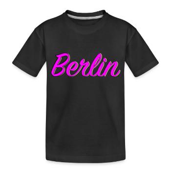 Berlin - Kids' Premium Organic T-Shirt - black - Front