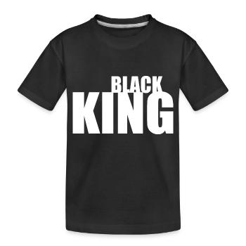 Black king - T-shirt bio Premium Enfant - noir - Devant