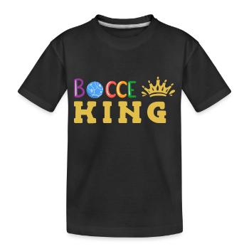 Boccia Boule Petanque - Kids' Premium Organic T-Shirt - black - Front