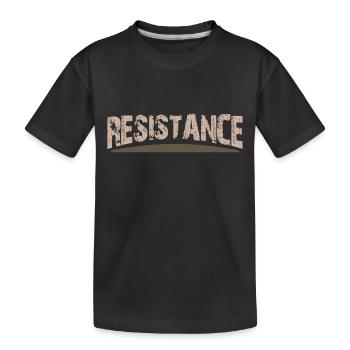 The Resistance - Kids' Premium Organic T-Shirt - black - Front