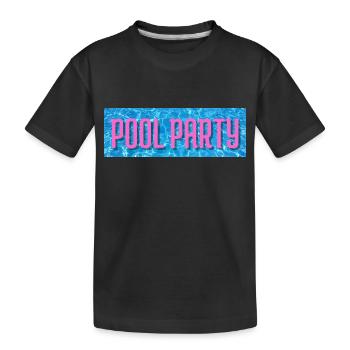 Poolparty - Kinder Premium Bio T-Shirt - Schwarz - Vorne