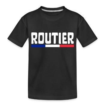 ROUTIER DE FRANCE - T-shirt bio Premium Enfant - noir - Devant