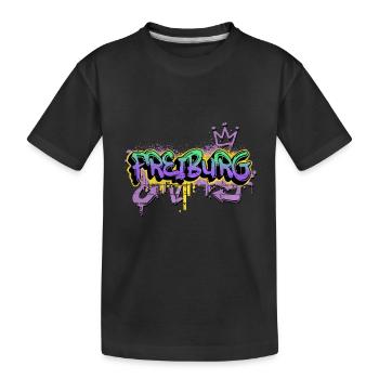 Freiburg Deutschland Stadt Graffiti Spray Sprayer - Kinder Premium Bio T-Shirt - Schwarz - Vorne
