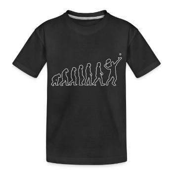Tennis player Tennis racket Tennis club Tennis - Kids' Premium Organic T-Shirt - black - Front