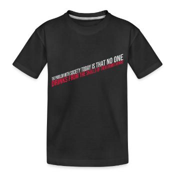 boissons de crânes ennemis - T-shirt bio Premium Enfant - noir - Devant