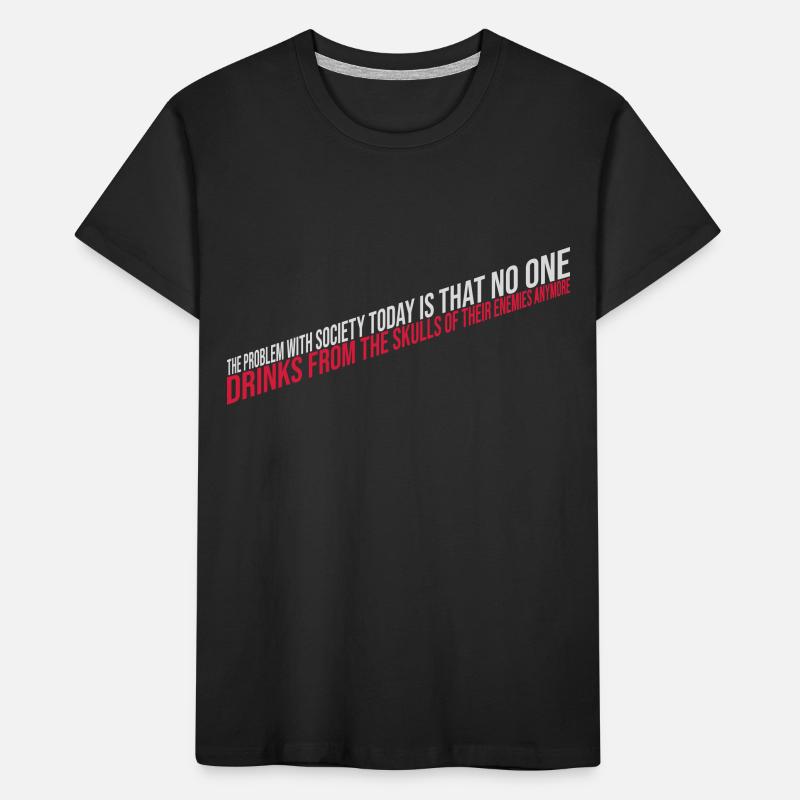 drinks from enemies skulls Kids' Premium Organic T-Shirt