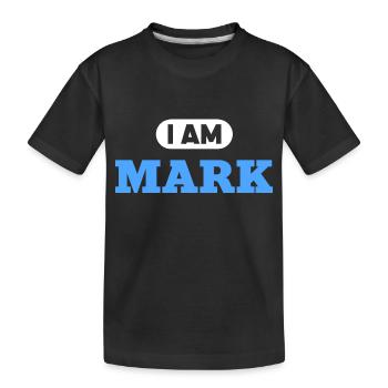 Mark Name Spruch für stolze Marken - Kinder Premium Bio T-Shirt - Schwarz - Vorne