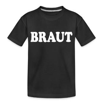 Braut - Kinder Premium Bio T-Shirt - Schwarz - Vorne