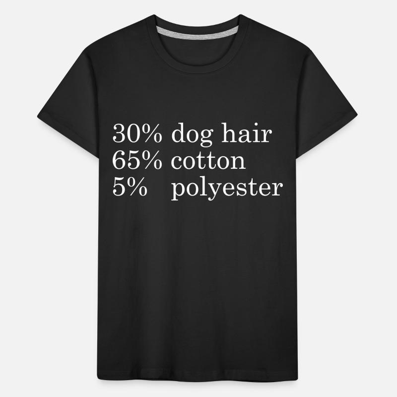30% poils de chien, 65% coton, 5% ployester T-shirt bio Premium Enfant
