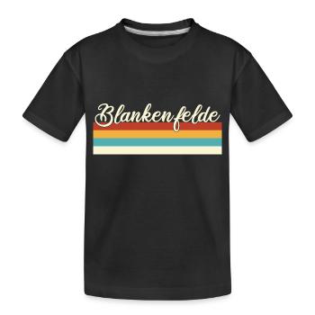 Blankenfelde - Pankow - Berlin - Retro - Vintage - Kinder Premium Bio T-Shirt - Schwarz - Vorne