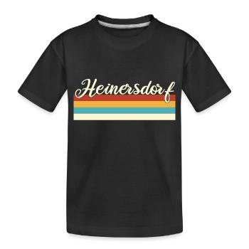 Heinersdorf - Pankow - Berlin - Retro - Vintage - Kinder Premium Bio T-Shirt - Schwarz - Vorne
