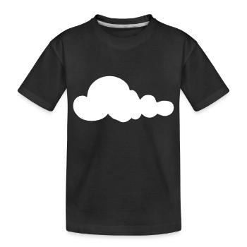 Weather Cloud Clouds Rain Sky Vector 4 - Kids' Premium Organic T-Shirt - black - Front