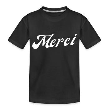 Merci - T-shirt bio Premium Enfant - noir - Devant