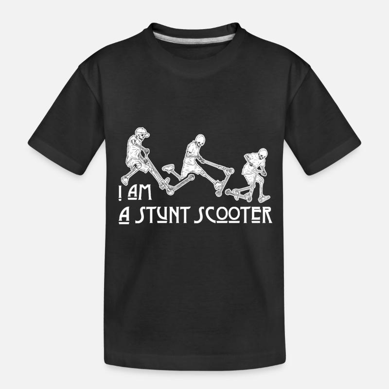 Stunt Scooter - Kinder Premium Bio T-Shirt - Schwarz