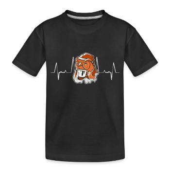 Frieren - Owl Froze Heartbeat - Kinder Premium Bio T-Shirt - Schwarz - Vorne