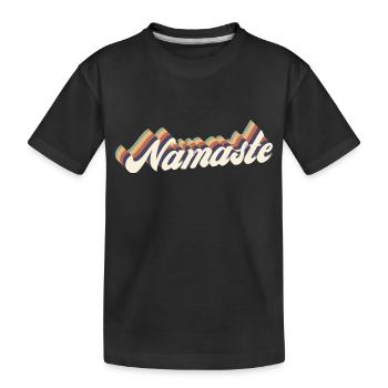 Namaste vintage - T-shirt bio Premium Enfant - noir - Devant