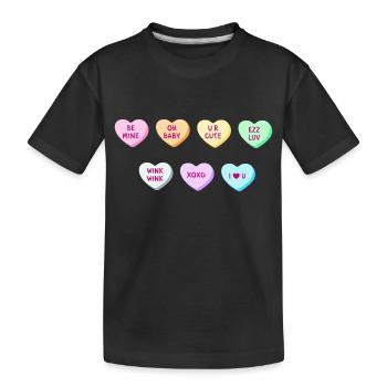 14 Fév Be My Valentine Joyeuse Saint-Valentin 01 - T-shirt bio Premium Enfant - noir - Devant