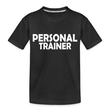 Personal trainer - Kids' Premium Organic T-Shirt - black - Front