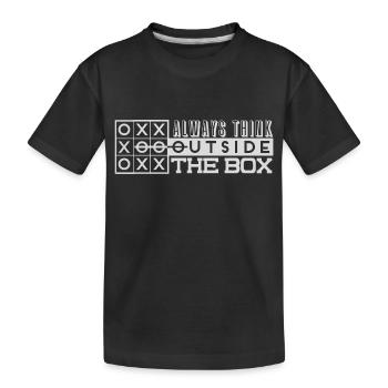 Sortez des sentiers battus - T-shirt bio Premium Enfant - noir - Devant