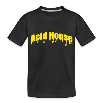 Acid House Music - Kinder Premium Bio T-Shirt - Schwarz - Vorne