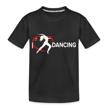 Danse Danse Musique - T-shirt bio Premium Enfant - noir - Devant