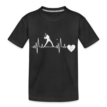 Baseball Baseballer Joueur de baseball Équipe de baseball - T-shirt bio Premium Enfant - noir - Devant