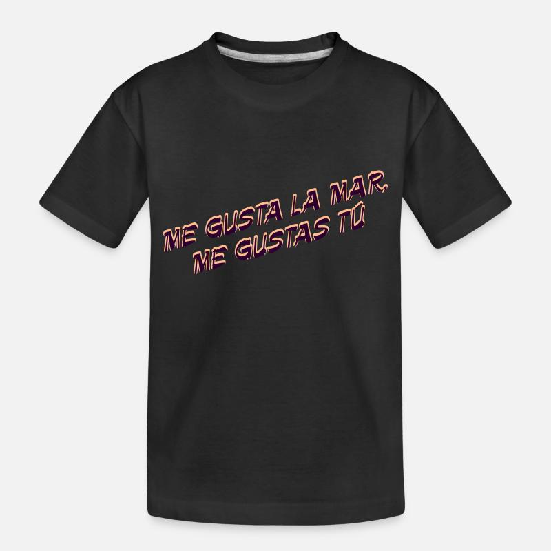ME Gustas TÚ Meer - Kinder Premium Bio T-Shirt - Schwarz